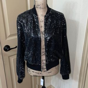 Gap Sequin Bomber Jacket